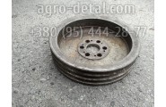 Шкив коленвала 740-1005061 автомобиля ЗИЛ-133 ГЯ с двигателем КАМАЗ под 3 ручья